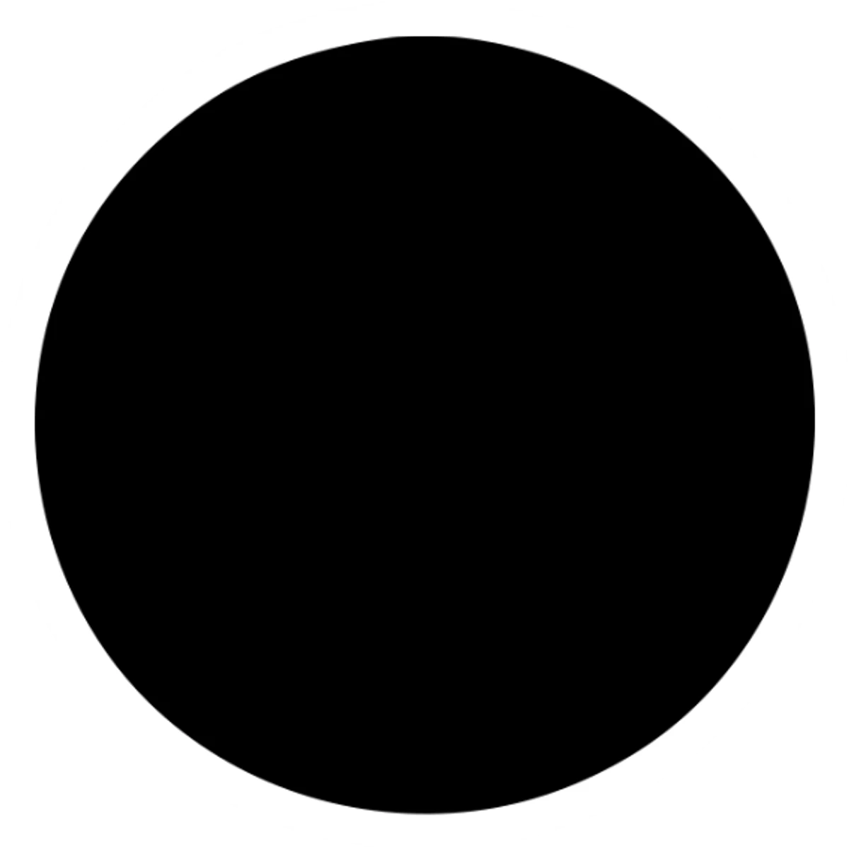 solid filled icon of a circle in soft blue-grey color sticker