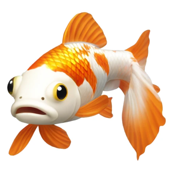 transparent round carpe koi aquarium  sticker