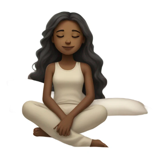 African-American girl sleeping sleeping sticker
