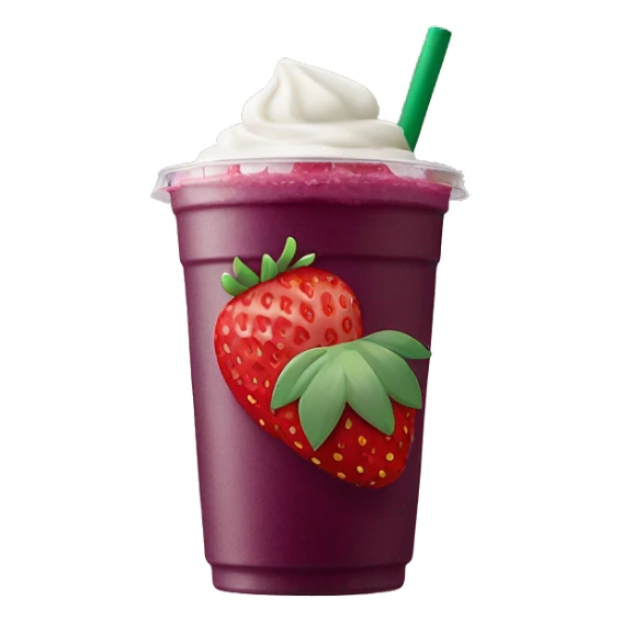 Strawberry açaí refresher from Starbucks with no strawberries  sticker