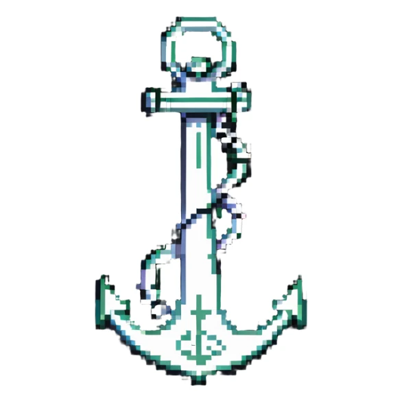 shop anchor with 'Reza' design sticker