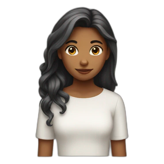 girl with a horse head sticker