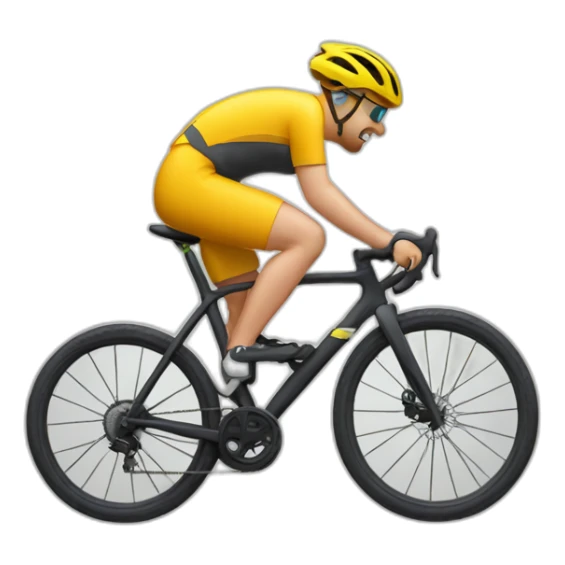 ciclista en una bici de gravel sticker