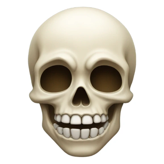 speaking head emoji and skull emoji hybrid sticker