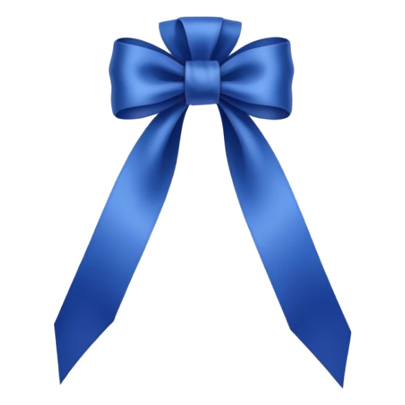 Royal blue cure ribbon sticker