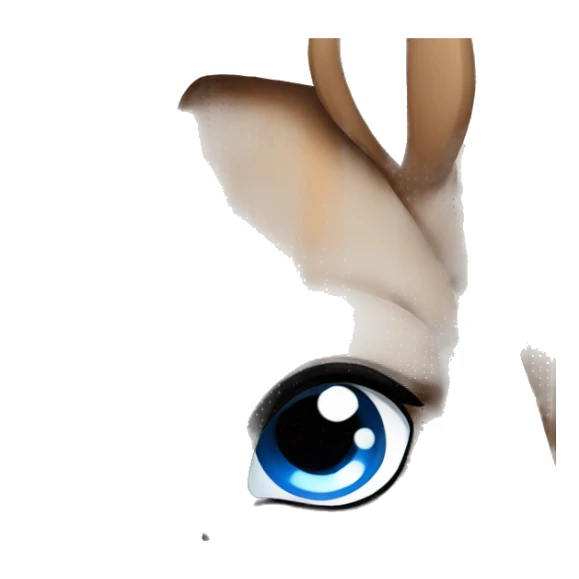 brown Noriker horse with blue eyes sticker