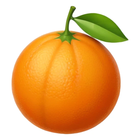 genere moi une seule orange sans les yeux ni la bouche sticker