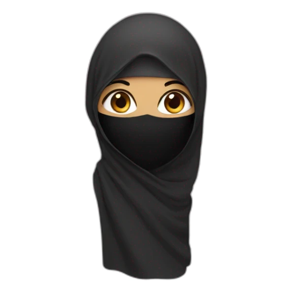 girl with niqab sticker