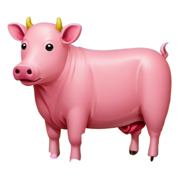 van gogh style pink SPAM  meat flowers landscape sticker