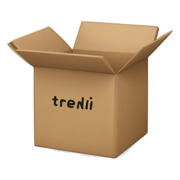 Box with “trendimizbir” written on it TRENDİMİZBİR sticker