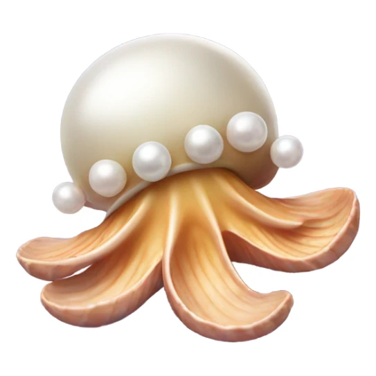 Dancing Clam with a pearl and starfish sticker
