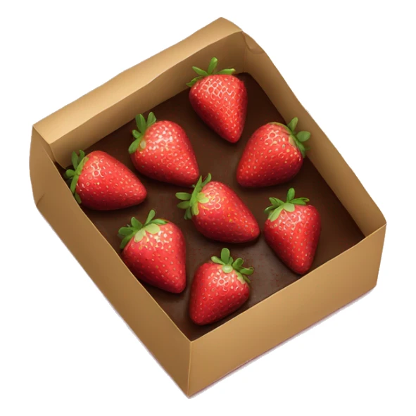 box of chocolate covered strawberries sticker