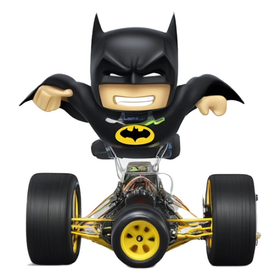 Radio Controlled 69 Nova Batman’s favorite, shaped like a top fuel Dragster with exposed suspension  sticker