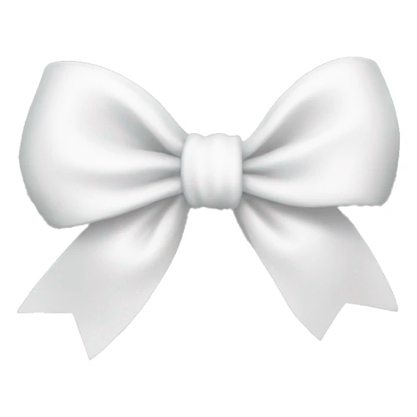 White bow sticker