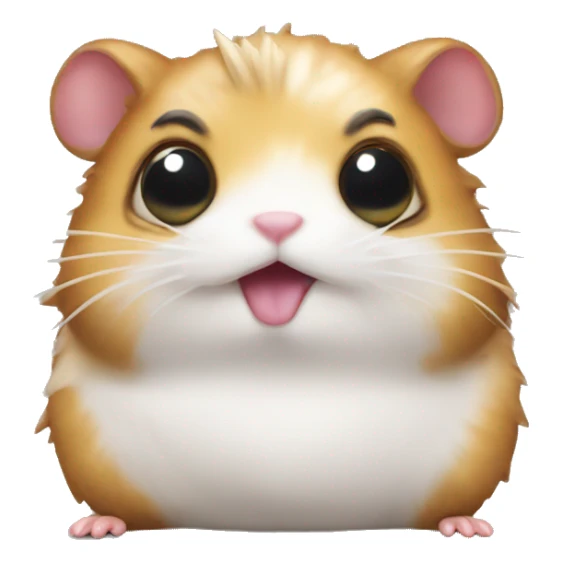 Poop monster hamster sticker