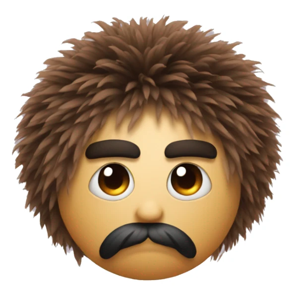 Hairy ball with eyes  sticker