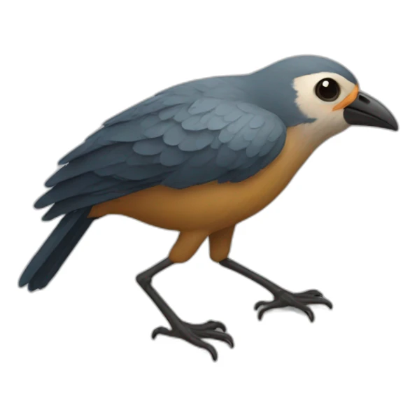 A bird that has palms instead of legs sticker