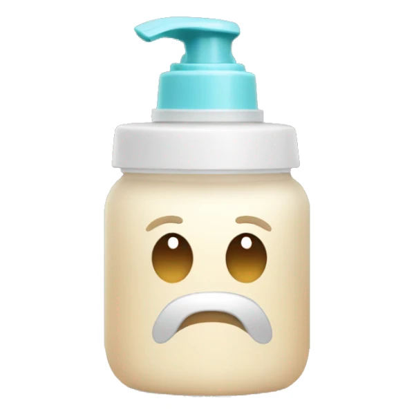 hair mousse in faceless bottle sticker