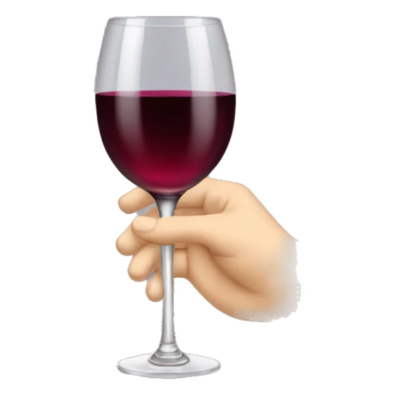 Hand passing a wine glass to someone sticker