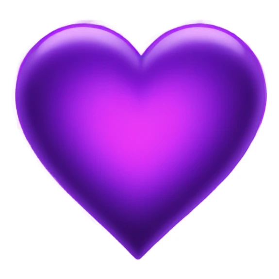 Purple neon heart sticker