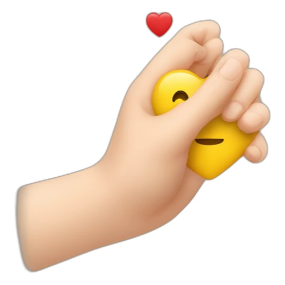 Personne qui fait un cœur avec les mains sticker