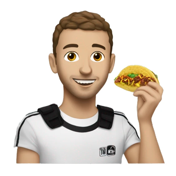 Tyler Joseph eating Taco Bell  sticker