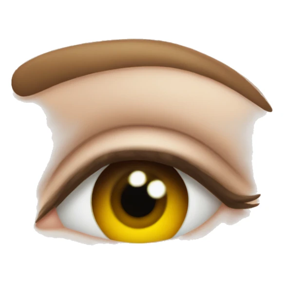 Girl heart in the eye sticker