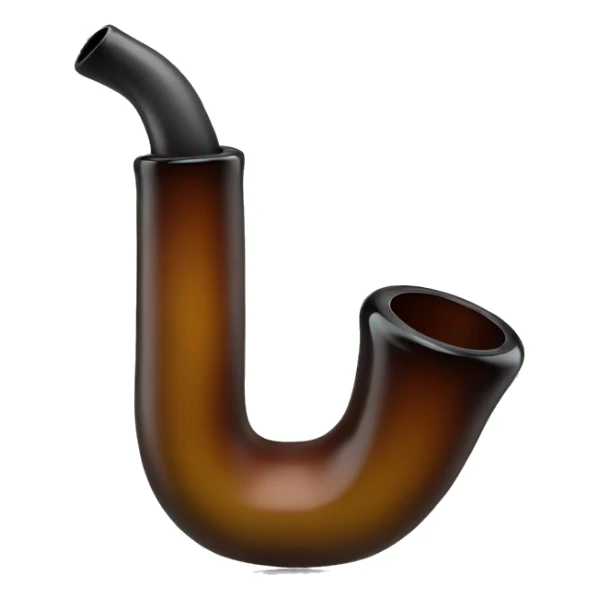  pipe for smoking made of glass sticker