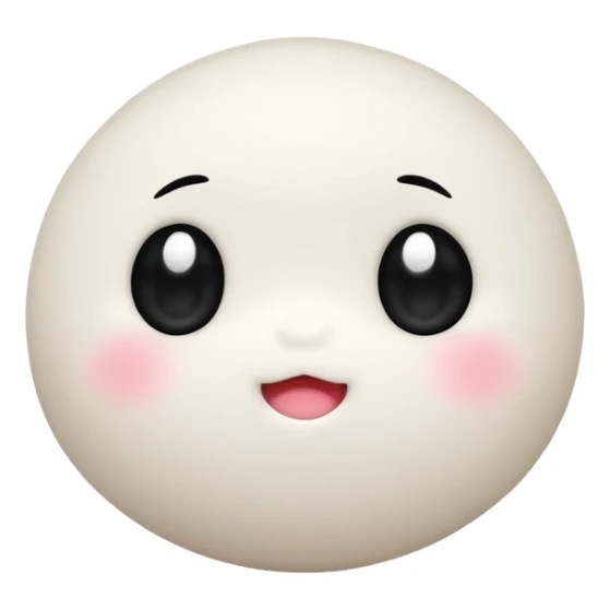 A cute mochi character with eyes sticker