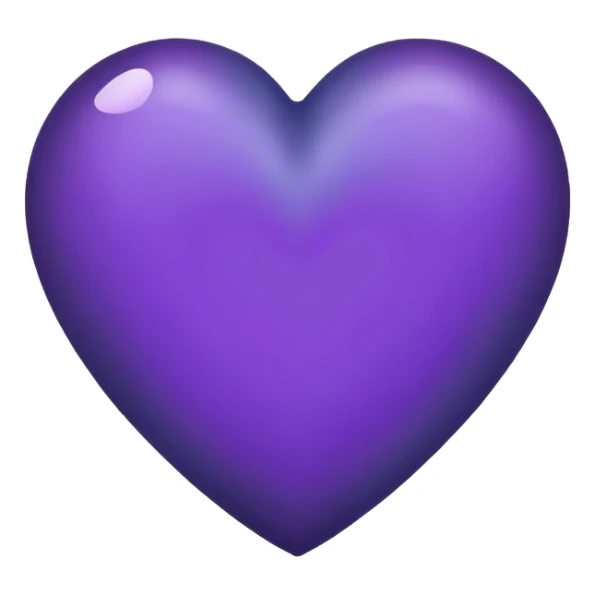Dark bluish Purple Heart sticker