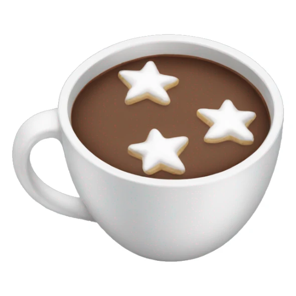 A winter cup of hot chocolate. sticker
