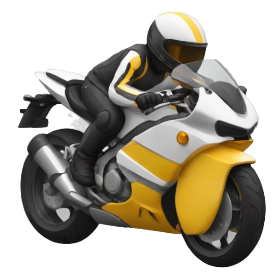 La moto está en camino sticker