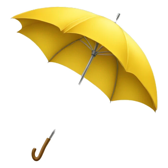 yellow umbrella sticker