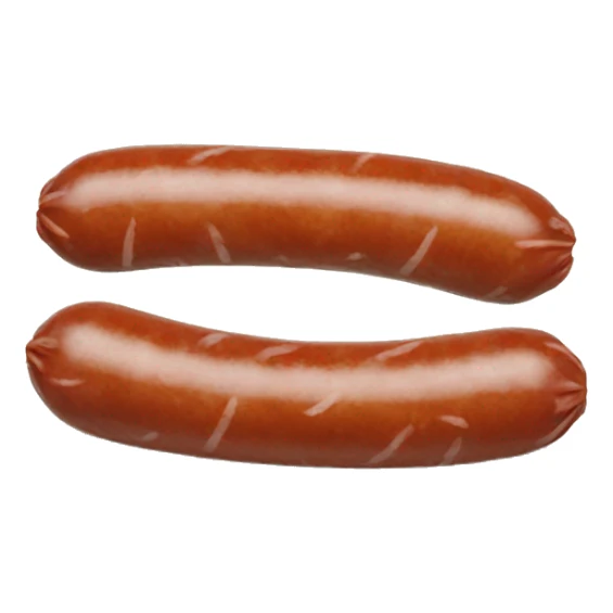 Un emoji d’une saucisse grille sticker