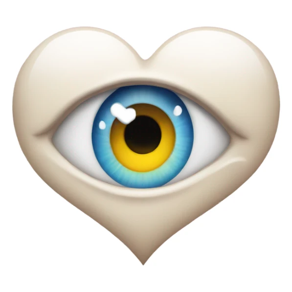 heart eye emoji with tears sticker