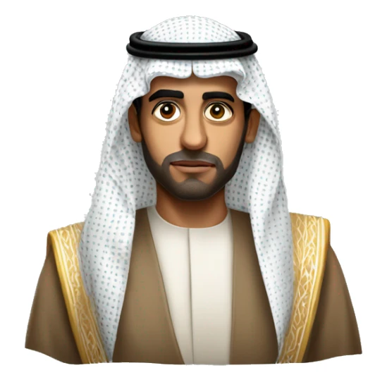 photorealistic  Faisal King of Saudi Arabia serious sticker