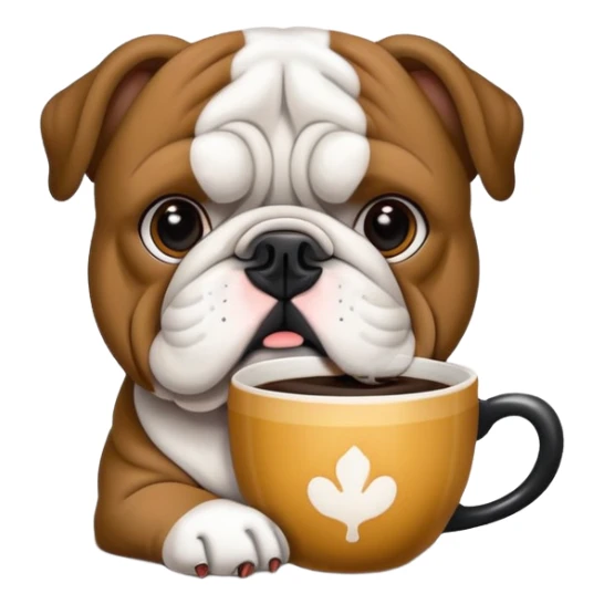 bulldog frances negra con cejas cafe sticker