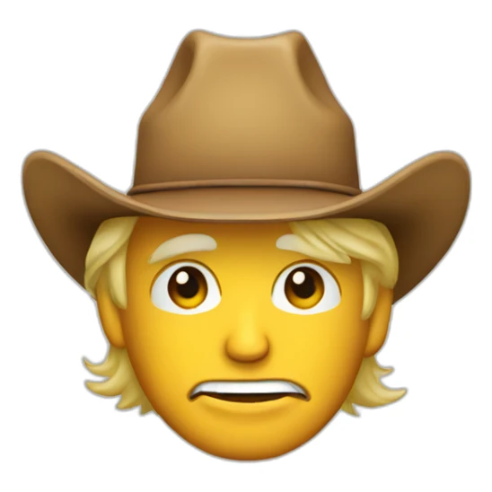 donald trump wearing a cowboy hat sticker
