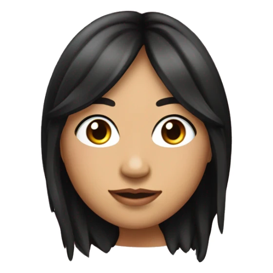  young beautiful Native American female idol scientist with feather earrings & long black hair with pink accents sticker