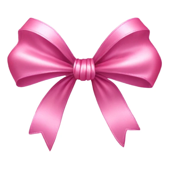 Pink bow sticker