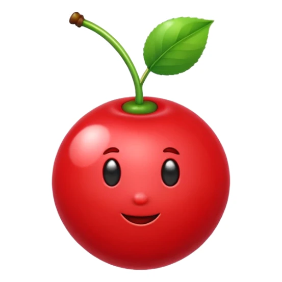 A cute Cherry that is a  bomb sticker