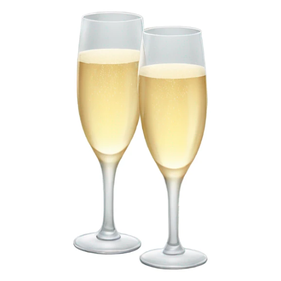 Champagne glasses sticker