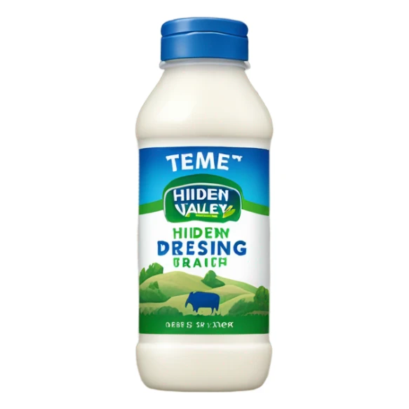 Bottle of hidden valley ranch  sticker