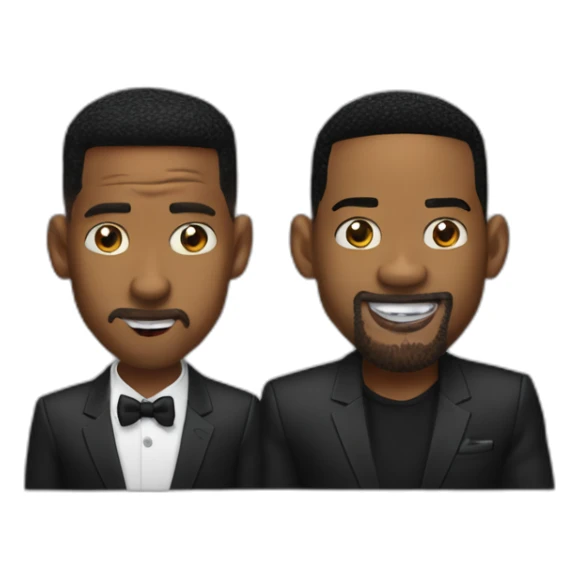 Will smith slapping chris rock atthe award ceremony sticker