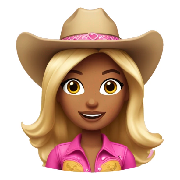barbie cowgirl  sticker