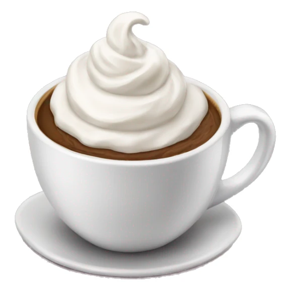 Coffee mug with coffee and whipped cream  sticker