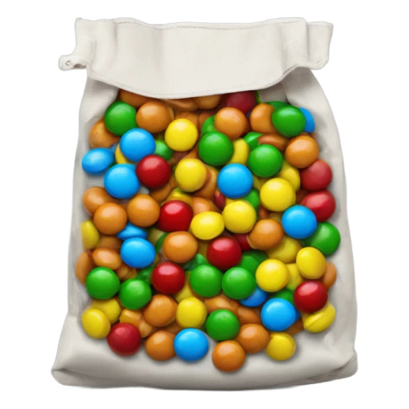 Real bag of m&m's sticker