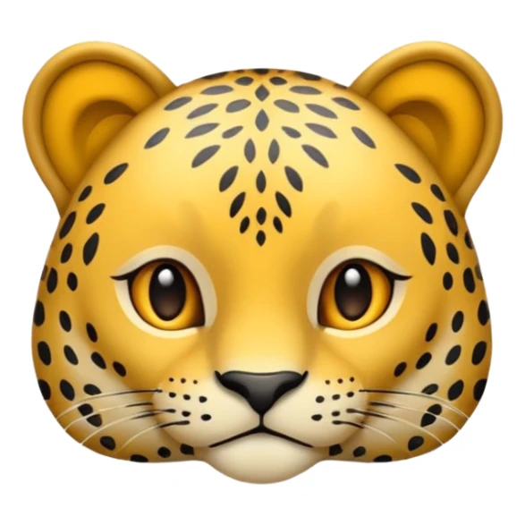 Leopar desenli kurdele altın rengi olsun  sticker