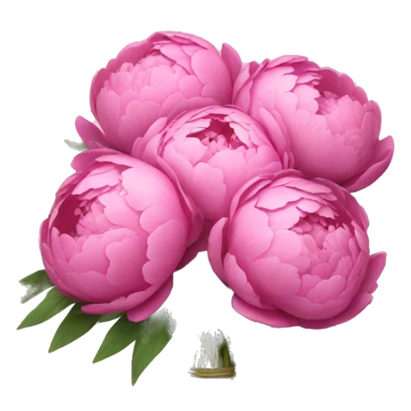 Bouquet of pink peonies sticker