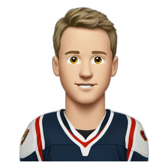 Jonathan Toews as a 12 year old boy sticker